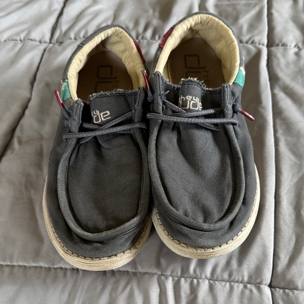 Hey Dude Bluish/Dark Gray Moccasins